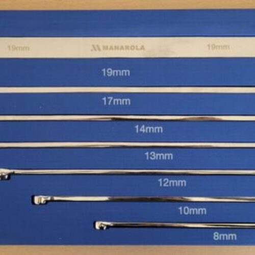 Manarola 7pc Aviation Double Ended Ring Extra Long Spanner Set