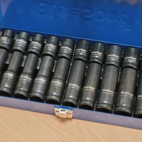 20 pcs 1/2″ Deep & Shallow Metric Impact Sockets (10-19mm)