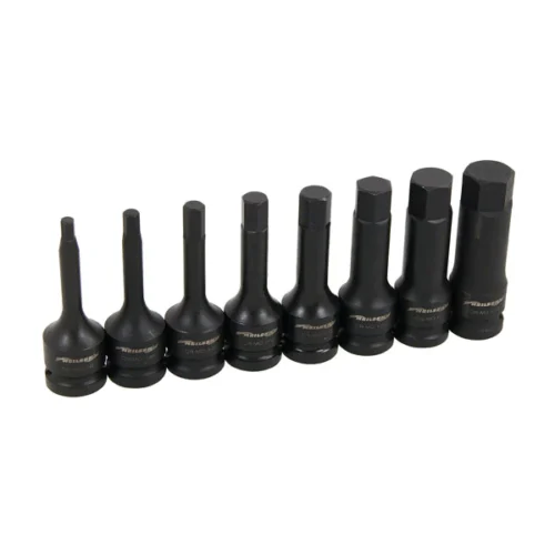 8PC 1/2IN DR IMPACT HEX BIT SET