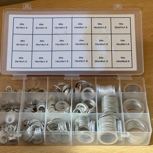 450pcs Automative Aluminium Washer Assortment